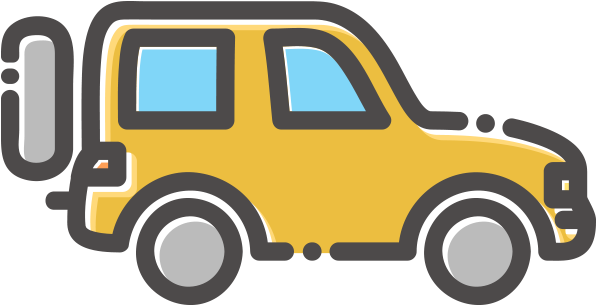 Yellow Hummer PNG File