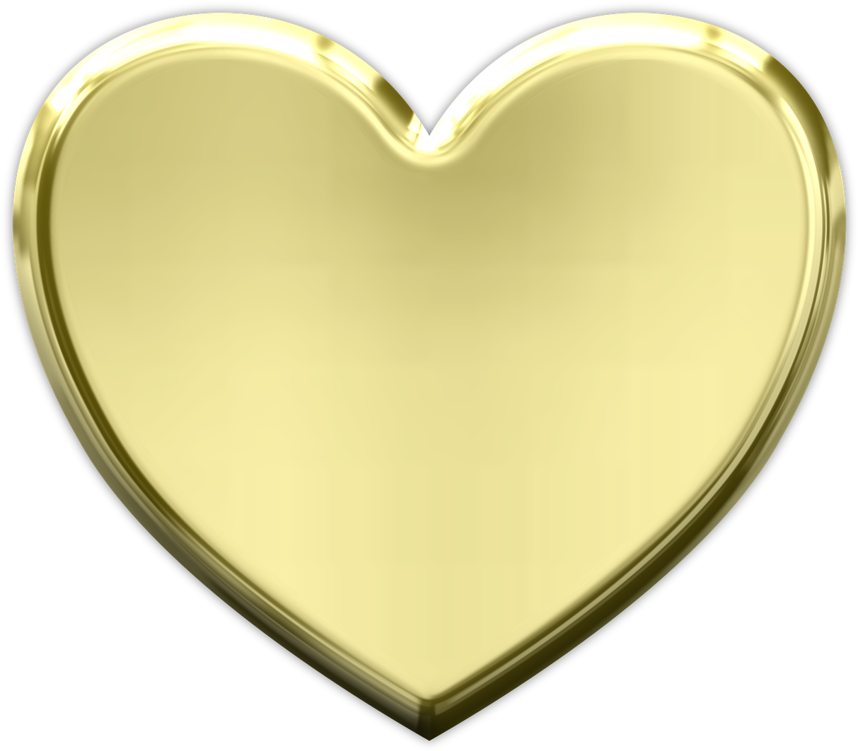 Abstract Gold Heart PNG Photos