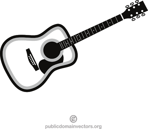 Акустическая гитара вектор прозрачный PNG