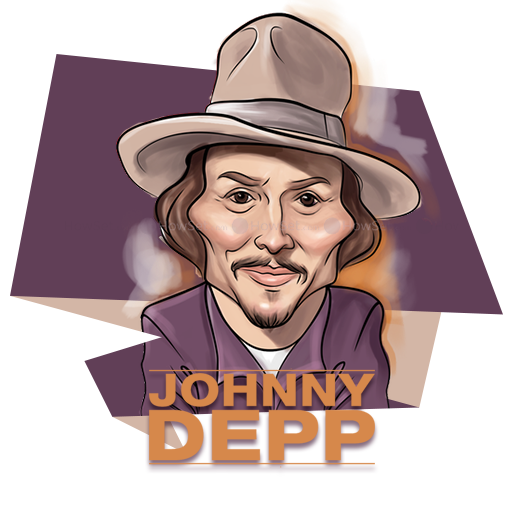 Ator johnny depp PNG clipart