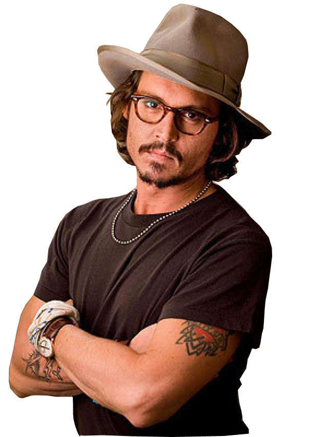 Actor Johnny Depp PNG HD