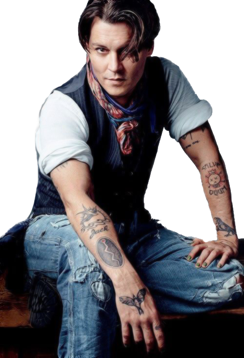 Acteur Johnny Depp PNG Foto