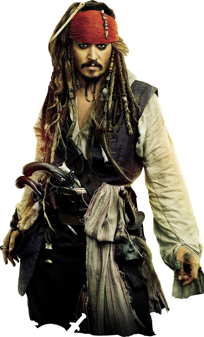 Transparenter Hintergrund des Schauspielers Johnny Depp