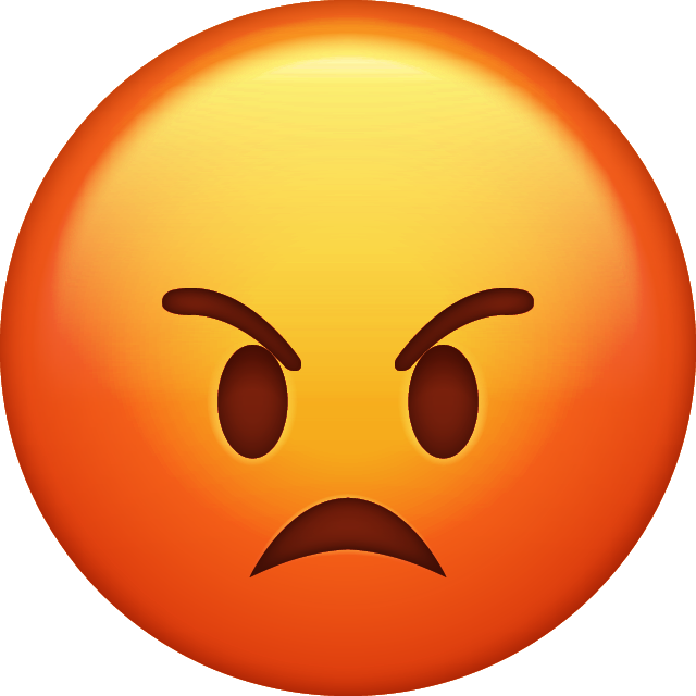 Kızgın emoji PNG bedava Indir