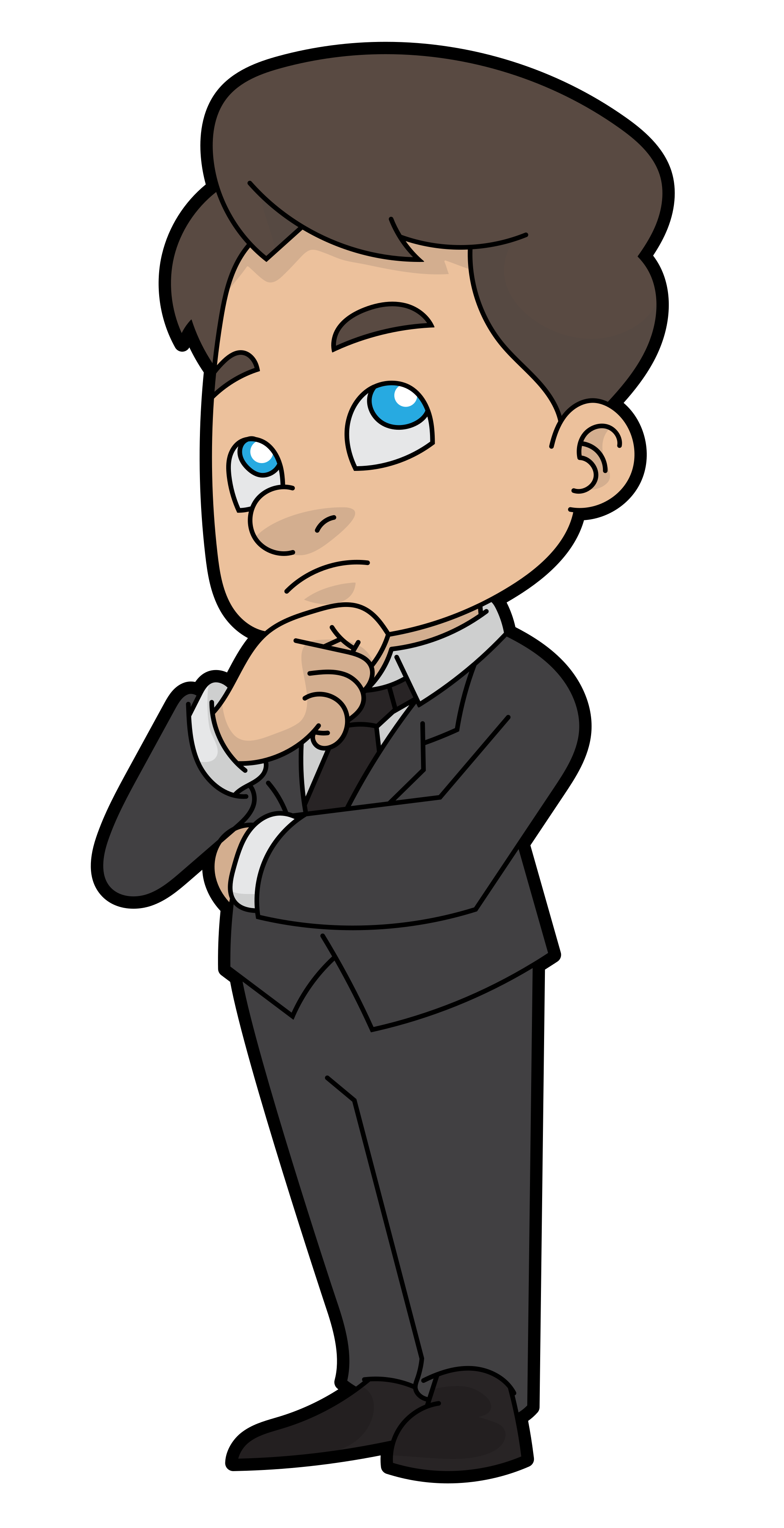 Animated Businessman PNG Image