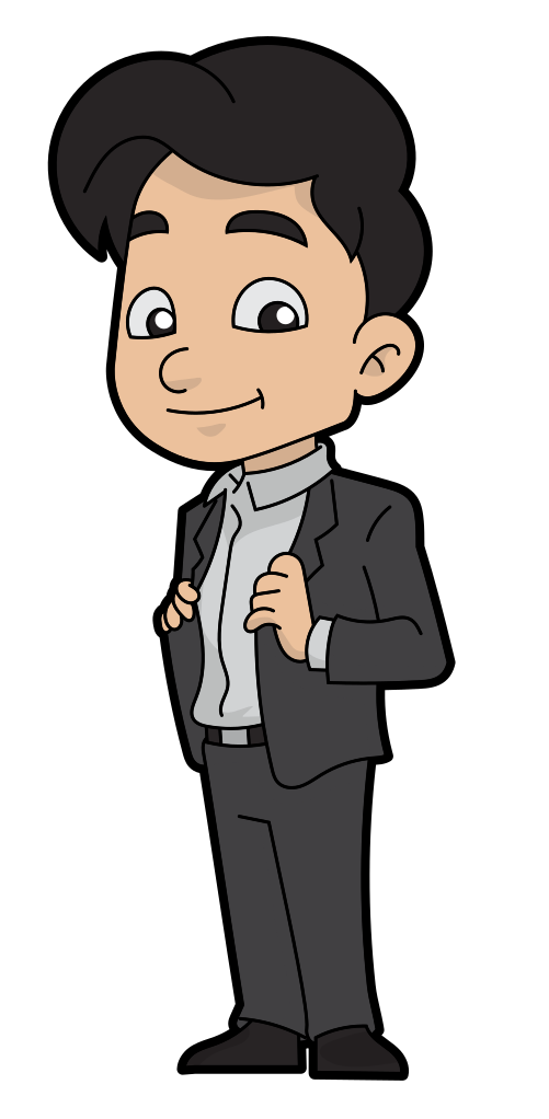 Animated Businessman PNG Transparent Image