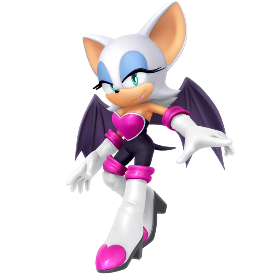 Аниме Sonic X Rouge The Bat PNG-файл