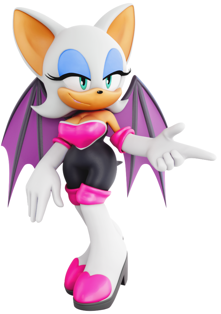 Anime Sonic X Rouge The Bat Transparent PNG
