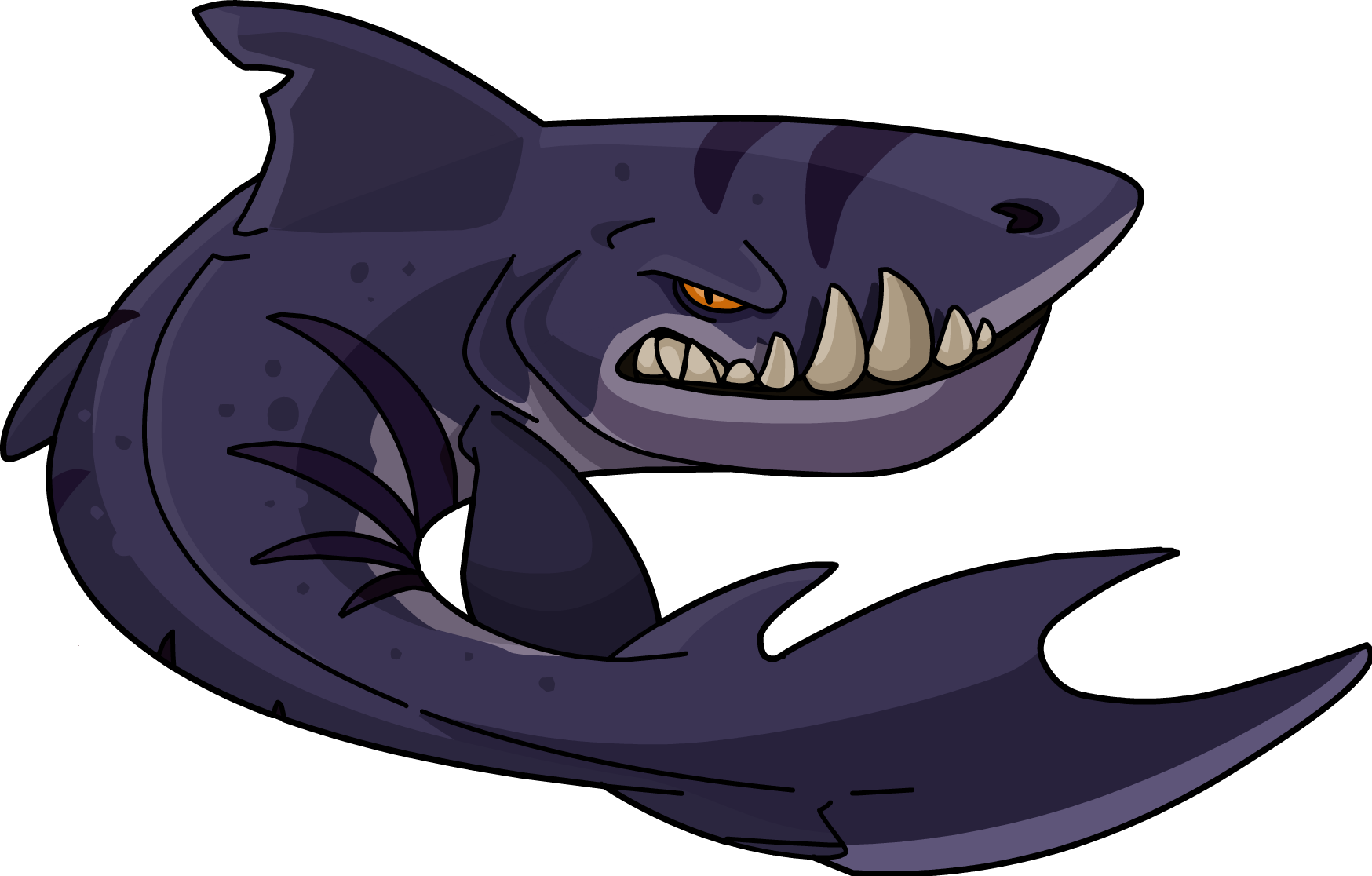 Big Megalodon Shark PNG Image