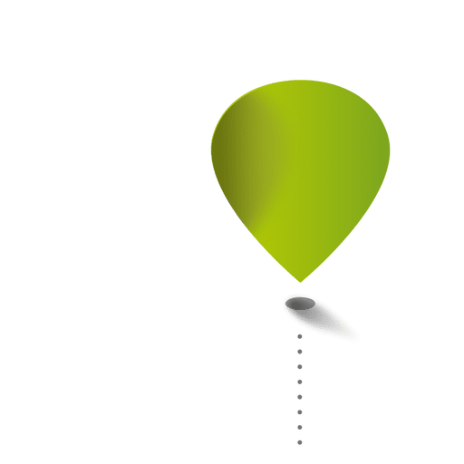 Verjaardag groene ballon PNG Transparant Beeld