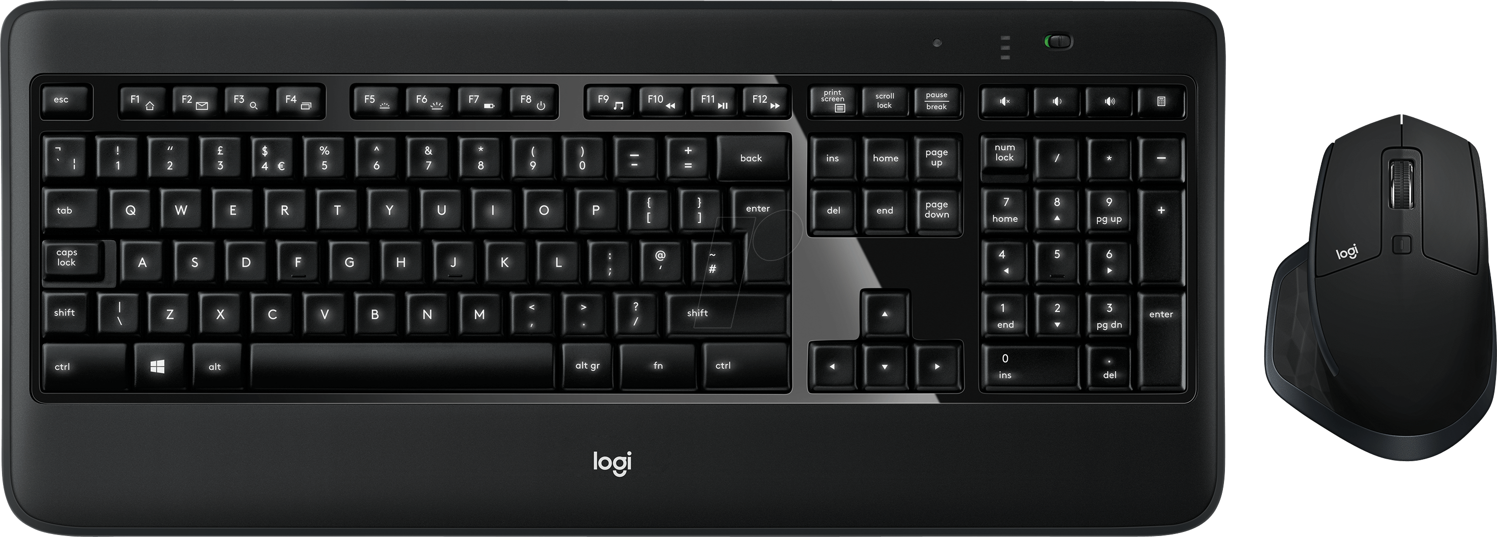 Schwarze Tastatur- und Maus-PNG-Datei