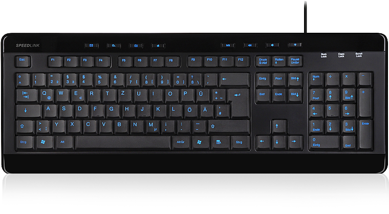 Черная клавиатура прозрачный фон
