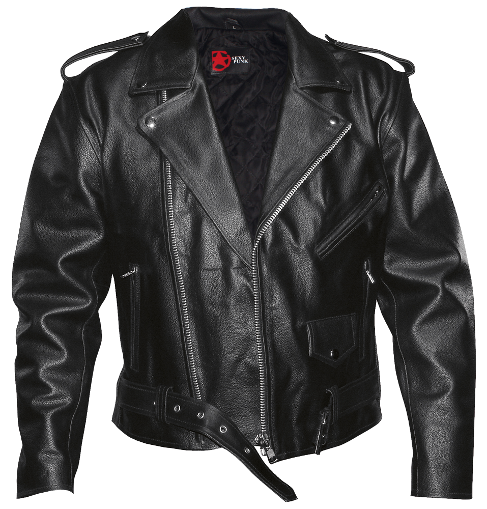 Черная кожаная куртка PNG-файл