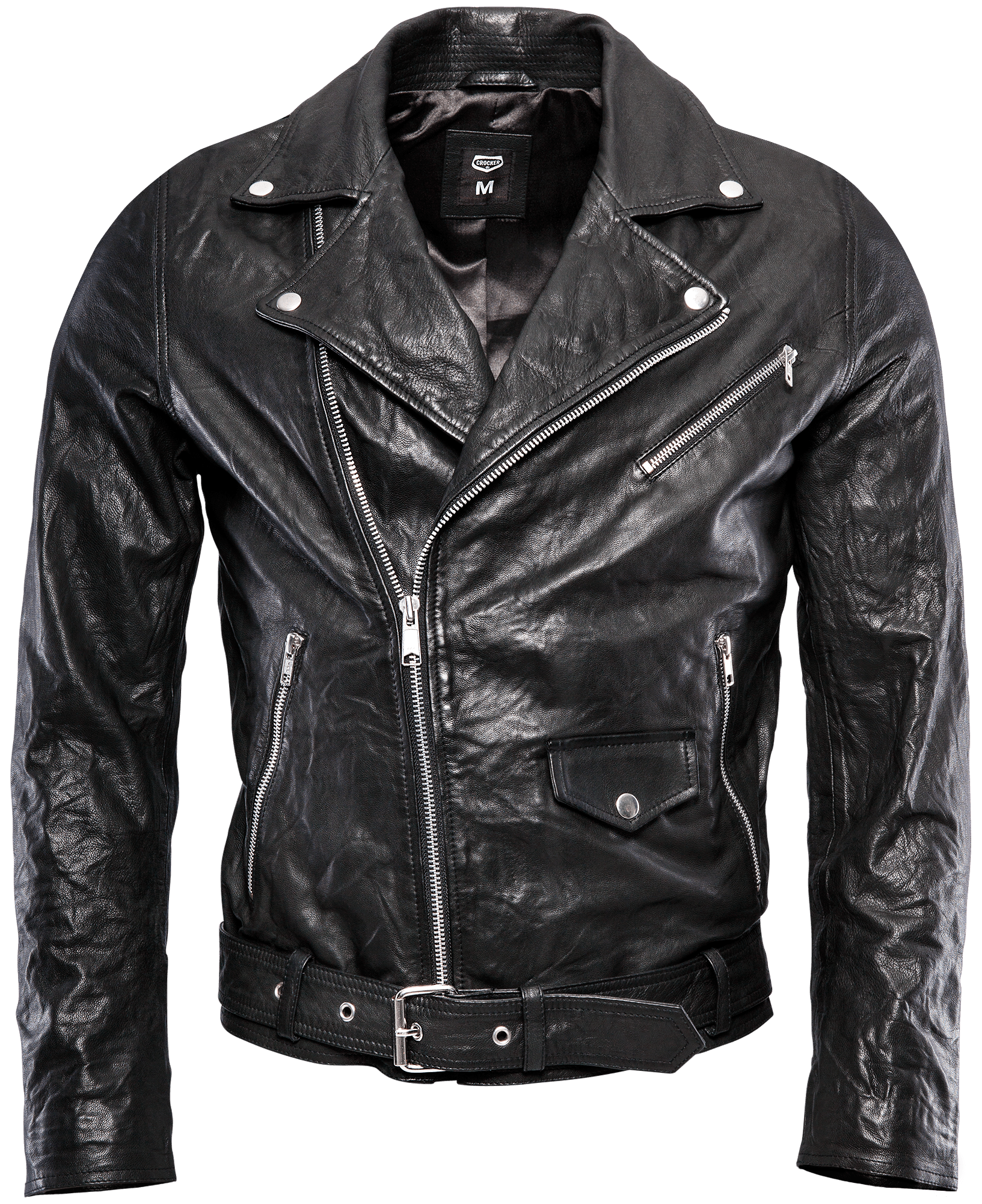 Black Leather Jacket PNG Pic