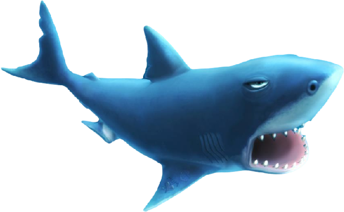 Blue Megalodon Shark PNG Photos