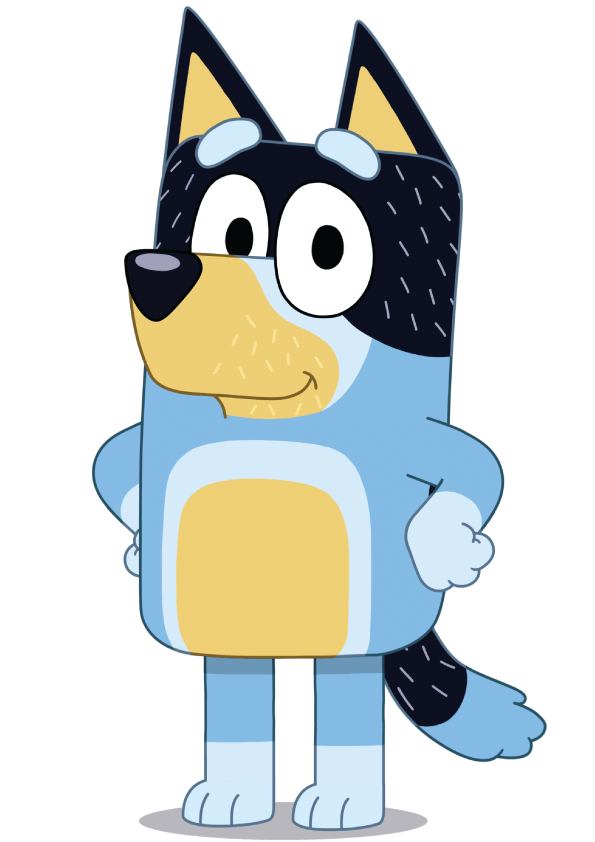 Bluey Dog PNG Clipart