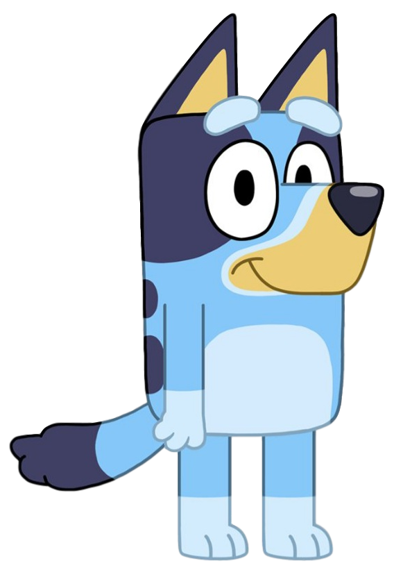 Bluey Dog PNG Transparent Image