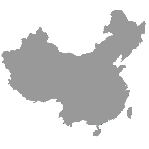 الحدود الصين خريطة خلفية شفافة