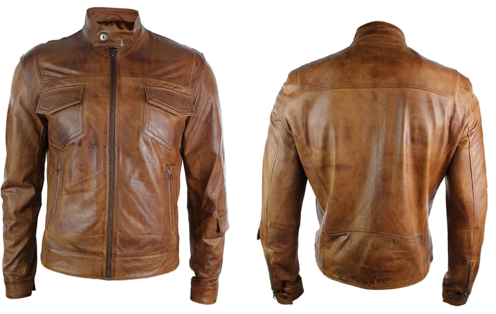 Brown Leather Jacket PNG Image