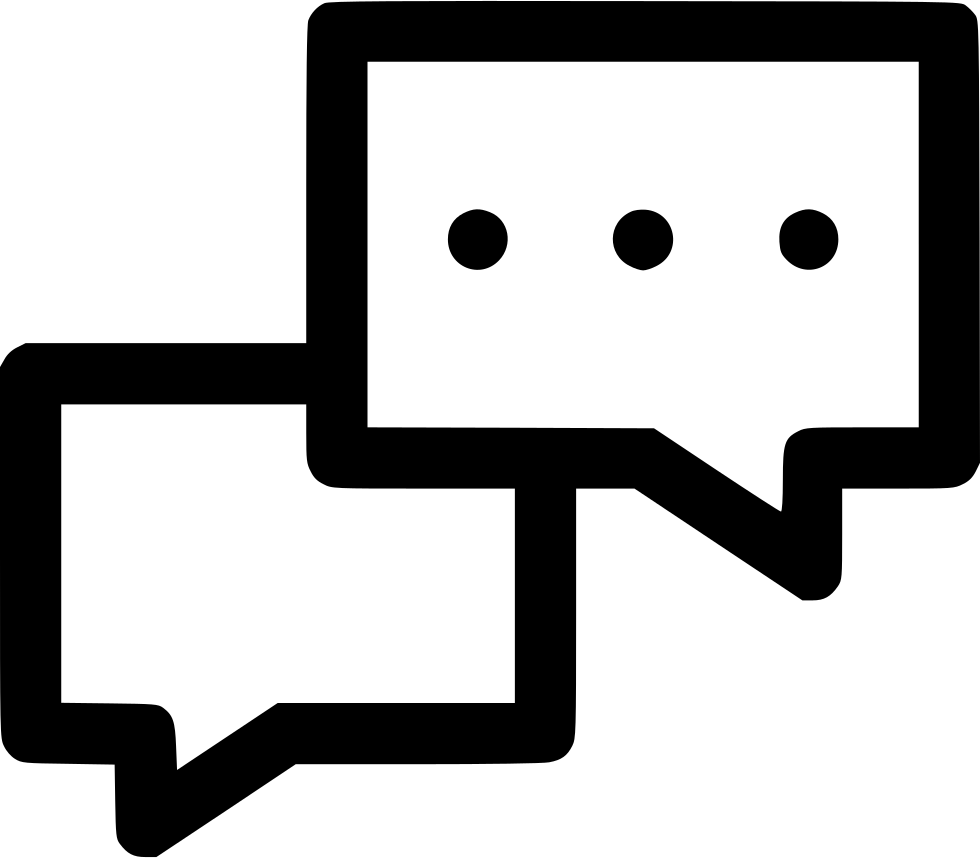 Blasen-Chat-Symbol Transparenter Hintergrund