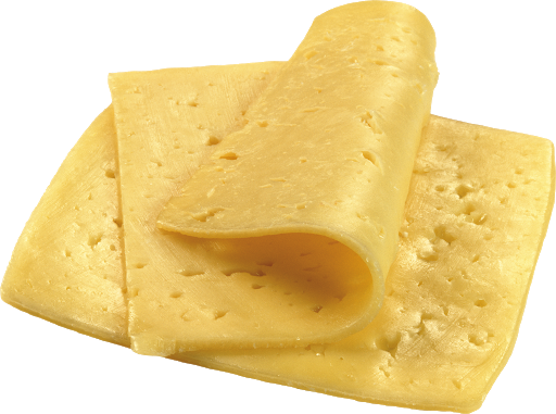 Peynirli parça dilim şeffaf arka plan