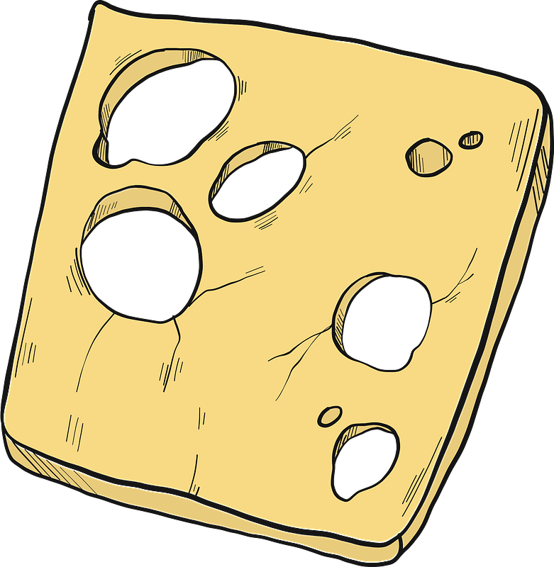قطعة الجبن شريحة شفافة PNG