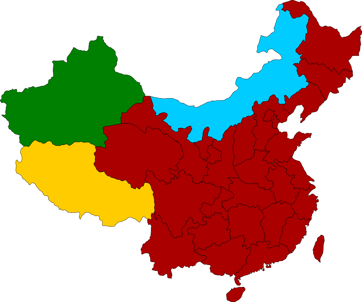 الصين خريطة PNG الصور