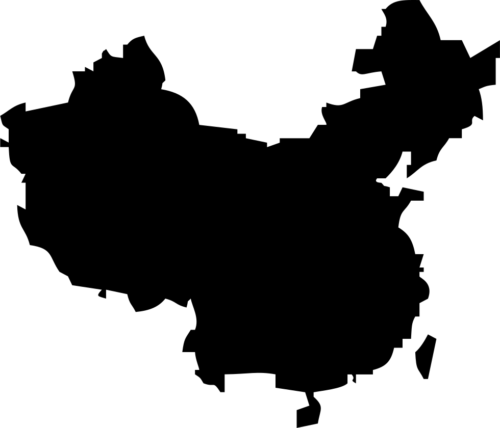 خريطة الصين شفافة PNG