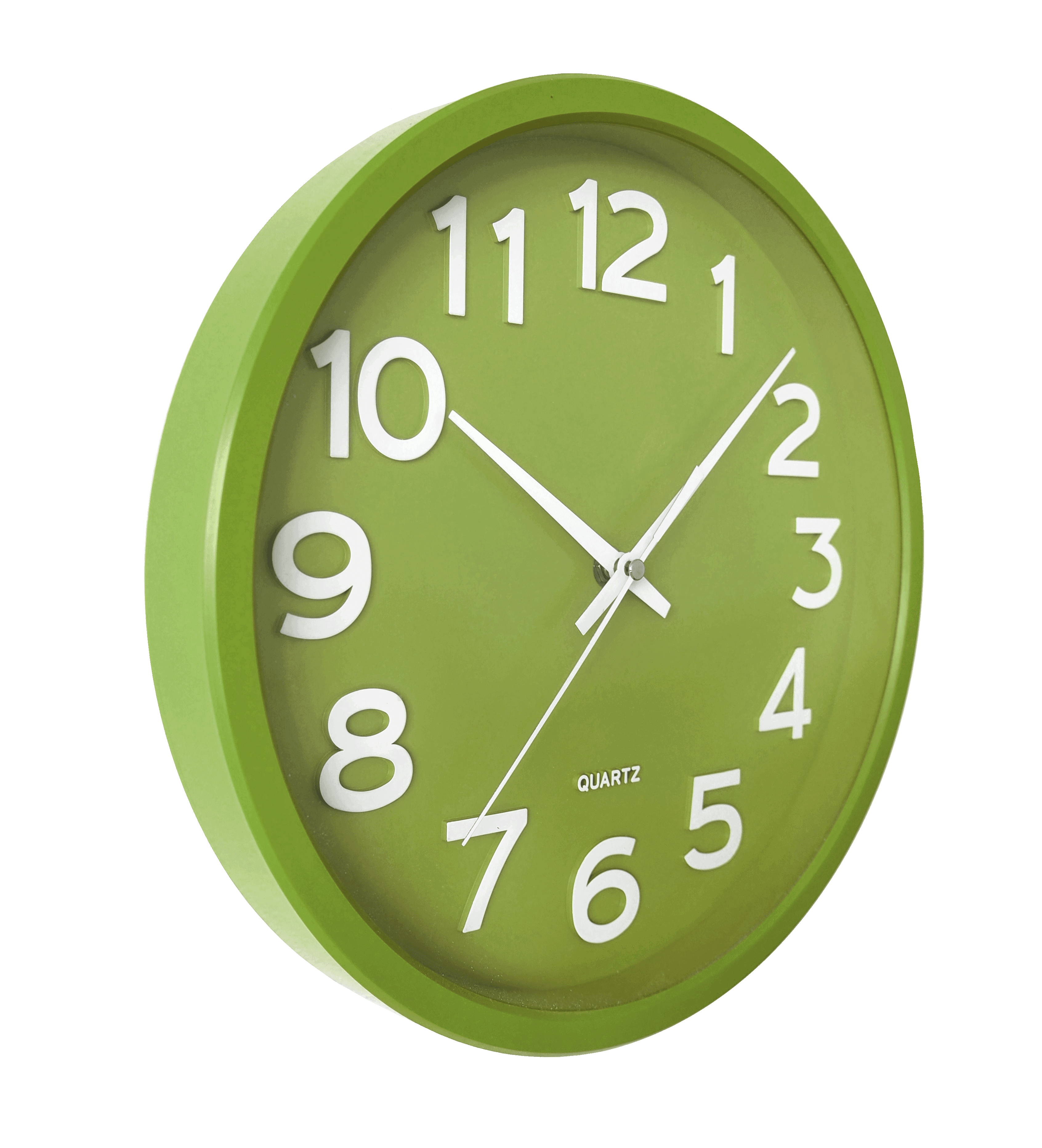 Circle Green Wall Clock PNG Image