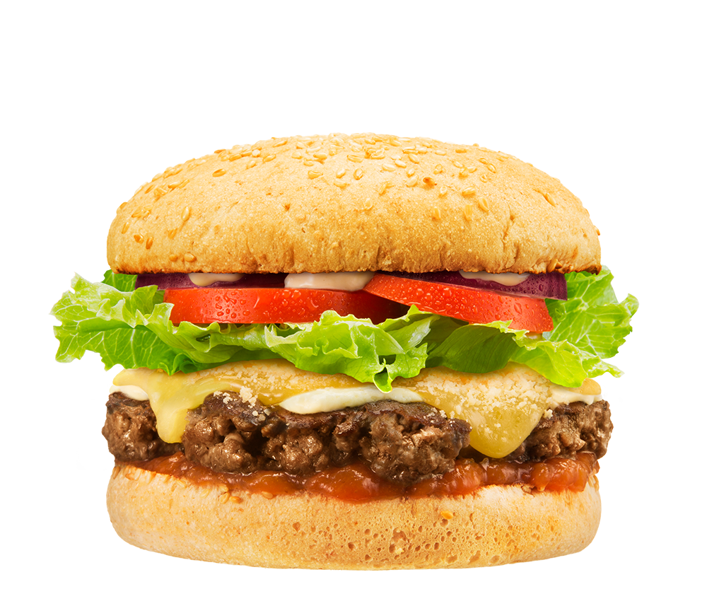 Classic Cheese Burger PNG Transparent Image