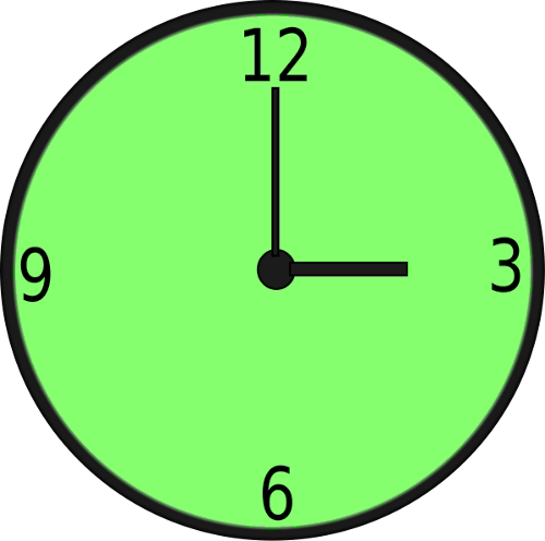 Classic Green wall clock PNG File