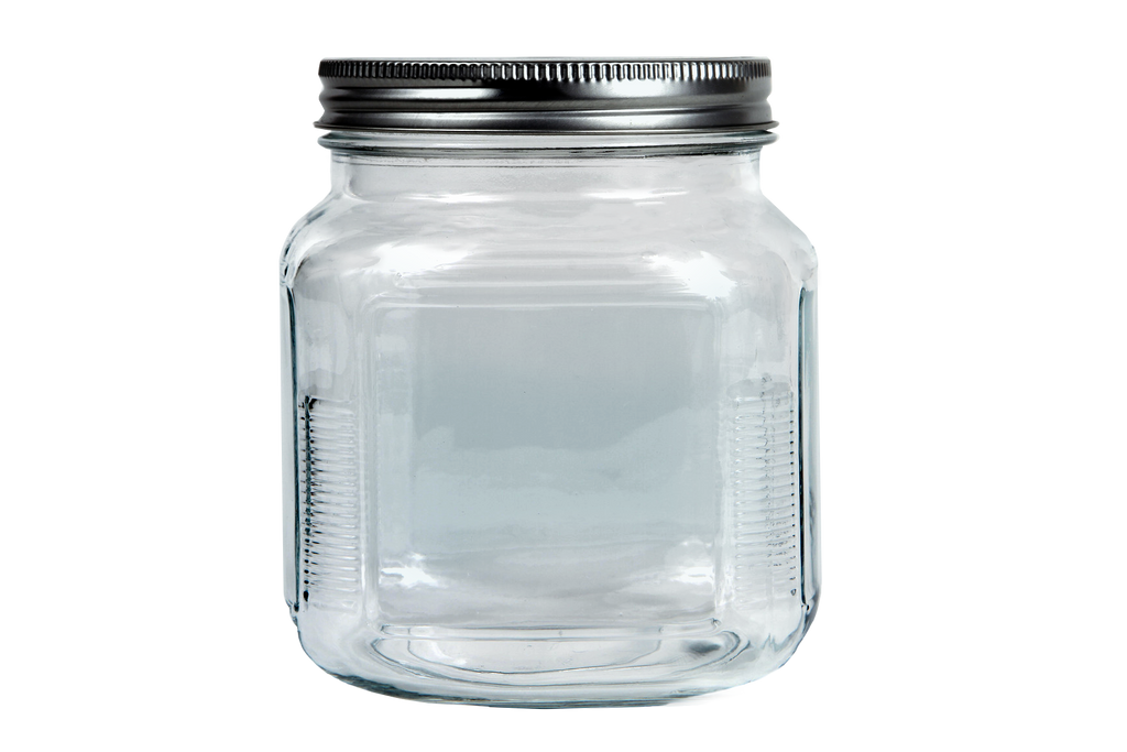 Clear Glass Jar Bottle PNG Clipart
