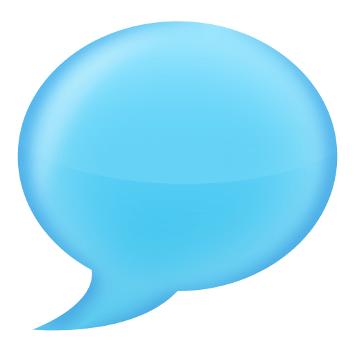 Colorful Chat Bubble PNG Image