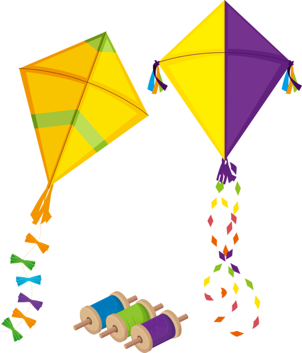 Colorful Kite PNG Image