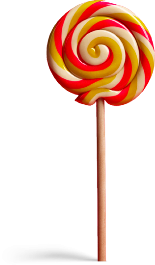Makukulay na Lollipop PNG Image