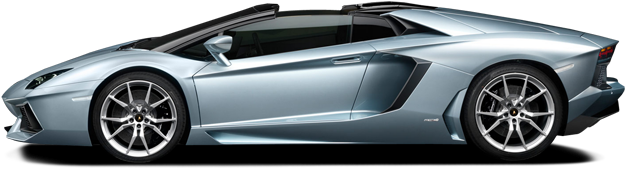 Vista laterale colorata Lamborghini PNG Clipart