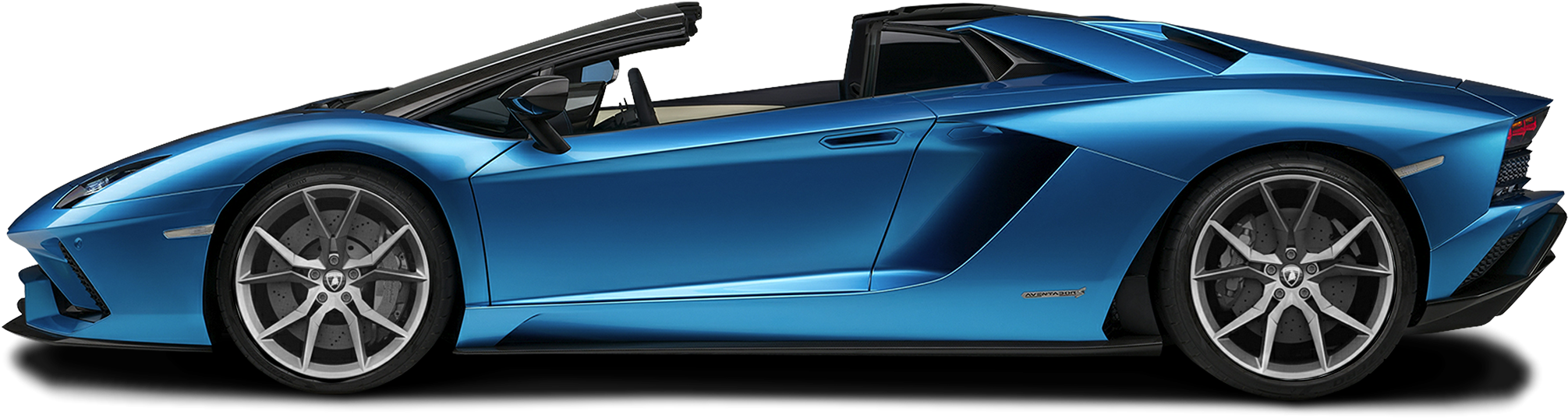 Kleurrijk zijaanzicht Lamborghini PNG-bestand