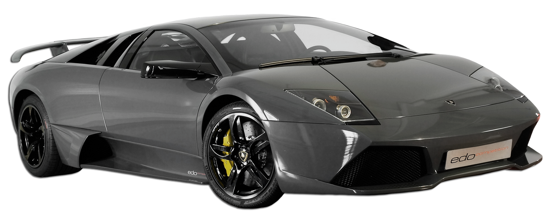 Fundo transparente Lamborghini de vista lateral colorido