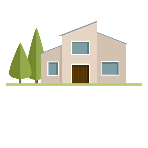 Contemporary Modern House PNG Transparent Image