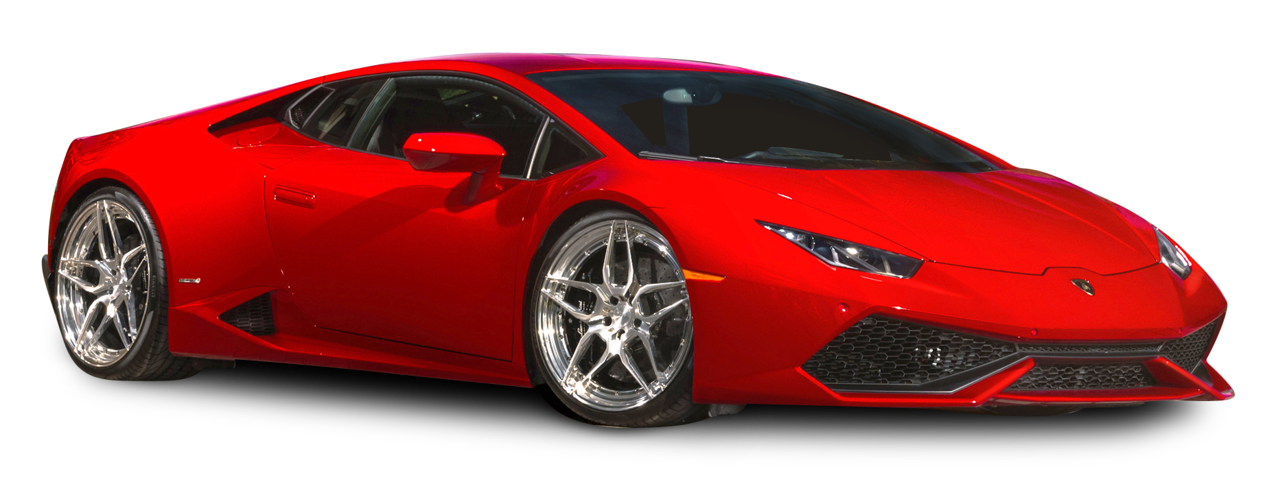 Convertible Red Lamborghini PNG Image