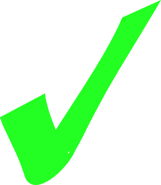 Correct Green Check Mark Transparent PNG