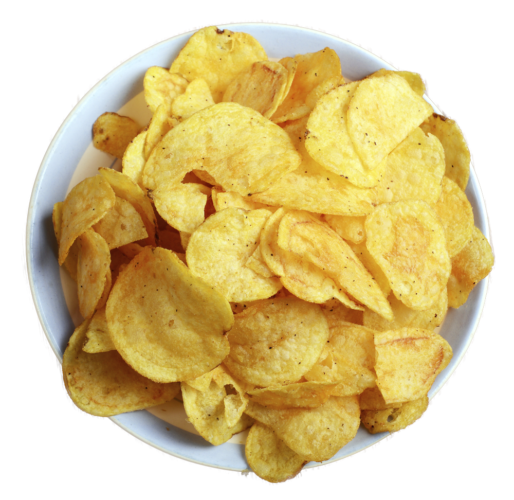 Crisp Chips Bowl PNG Image