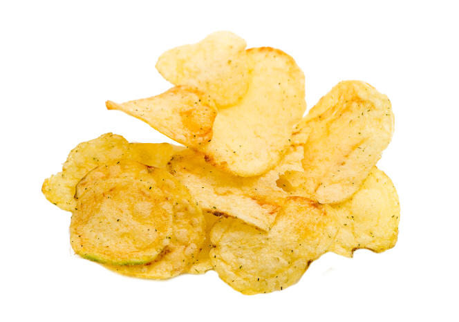 Crunchy Kartoffelchips PNG-Bild