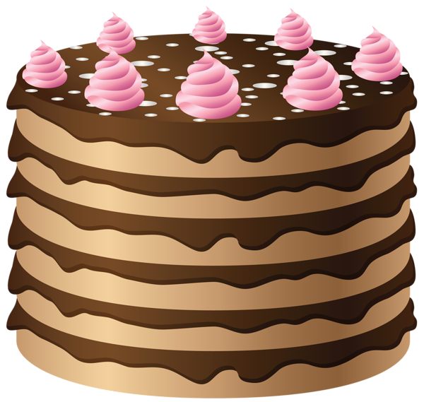 Kue cokelat gelap File PNG