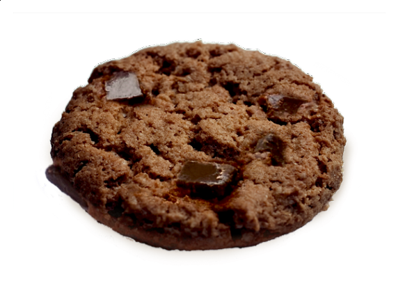 Immagine Trasparente del biscotto del cioccolato fondente