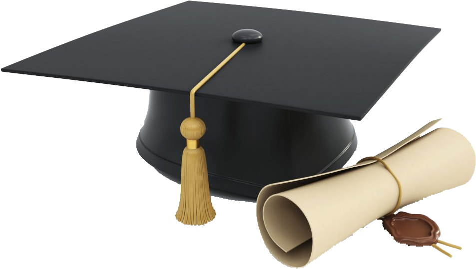 Diploma şapka PNG şeffaf görüntü