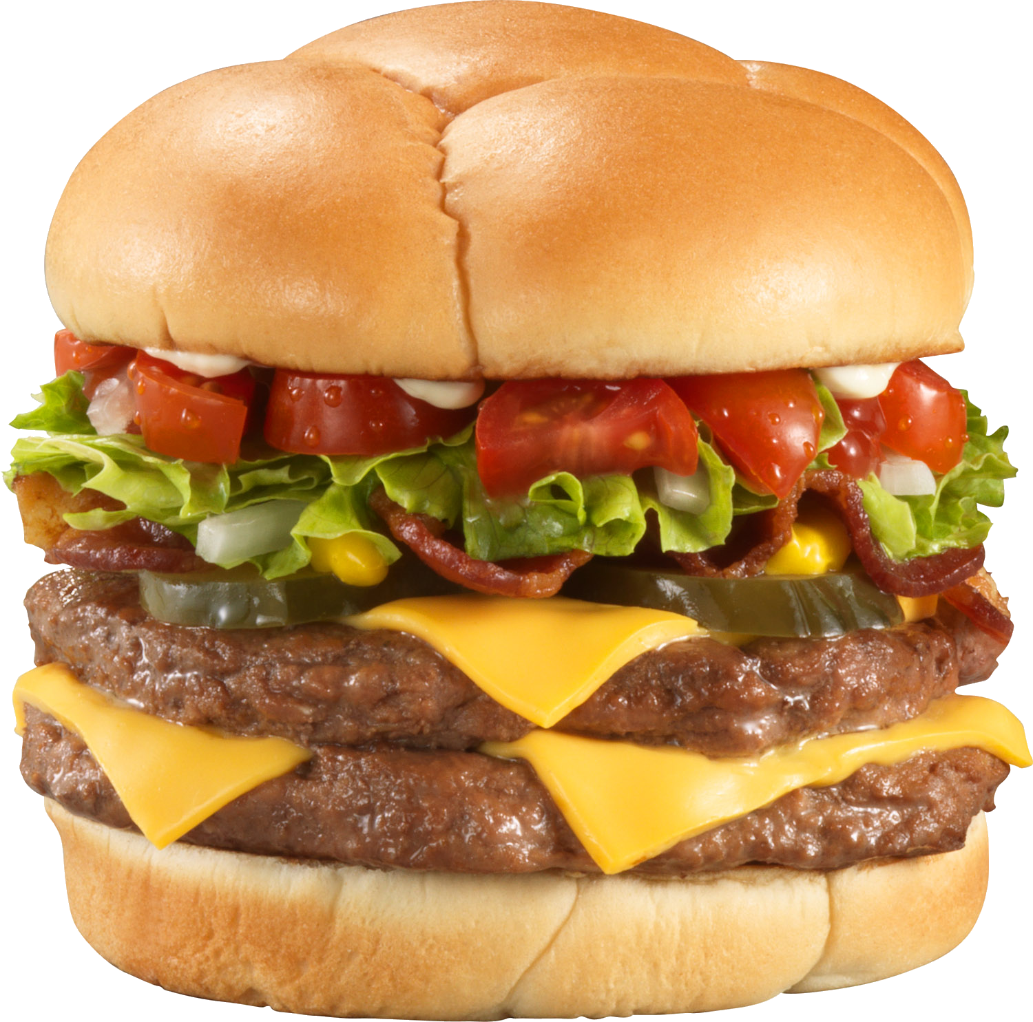 Çift peynirli burger PNG Clipart