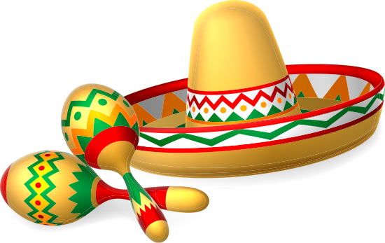 Chapéu mexicano étnico fundo transparente