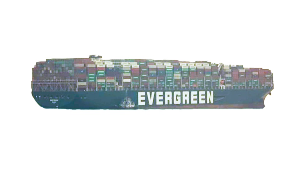 Evergreen Ship – Suez Canal PNG