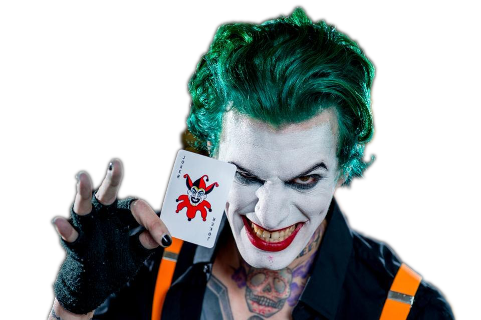 Face Fond Transparent Joker